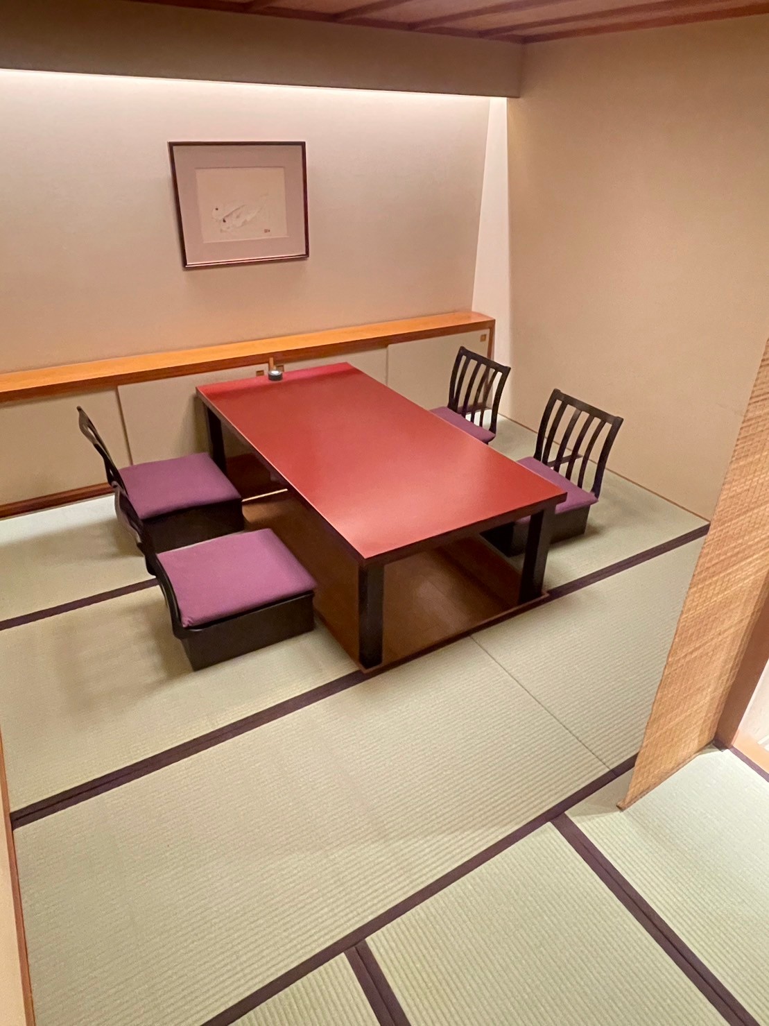 国産い草表、茶縁付き。