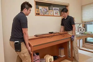 畳を敷く為の家具移動