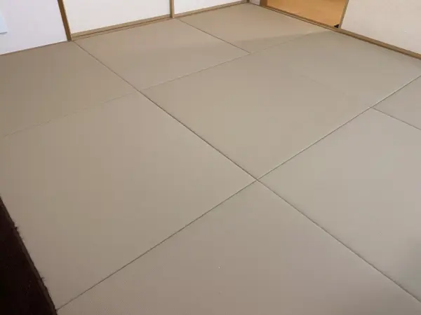 施工後のペット用畳
