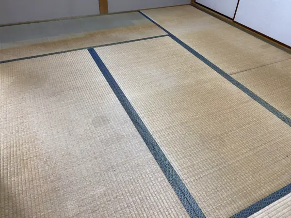 カクテルフィットに張り替える前の藺草たたみ