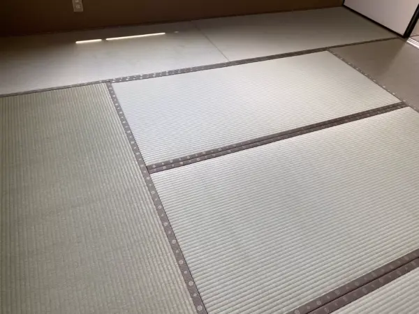施工後の新調3畳と表替え5畳