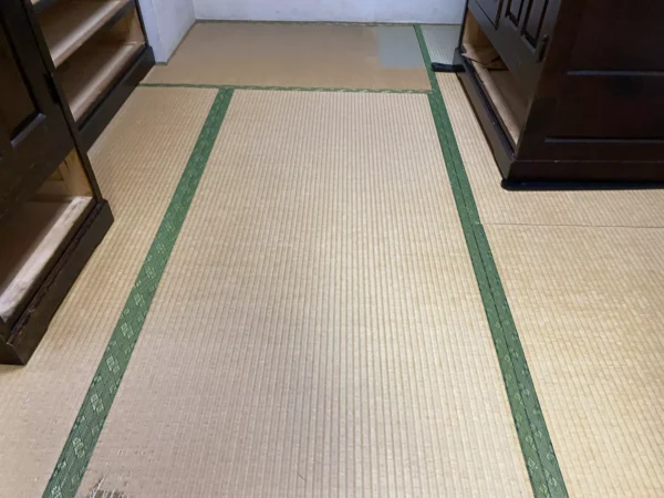 家具が多い和室の畳替え